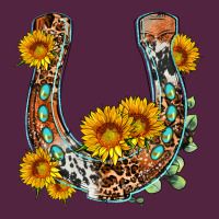 Western Leopard Cowhide Sunflowers Horseshoe Urban Hoodie | Teevron
