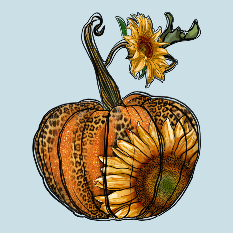 Pumpkin With Sunflower Ladies Tee by RanaPortraitStore | Teevron