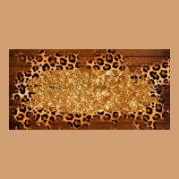 Wooden Leopard Glitter  License Plate Template Vintage Tee | Teevron