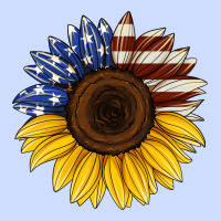 American Flag Sunflower Urban Heavy Tee | Teevron