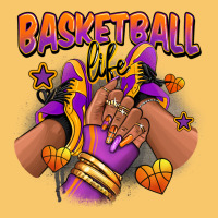 Basketball Life Afro Girl Sneakers Vintage Hoodie | Teevron