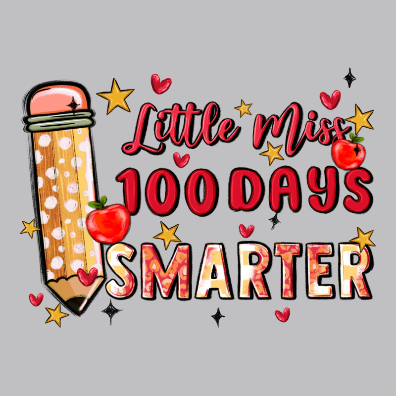 Little Miss 100 Days Smarter Long Sleeve Tee by MaliasSmallBusiness | Teevron