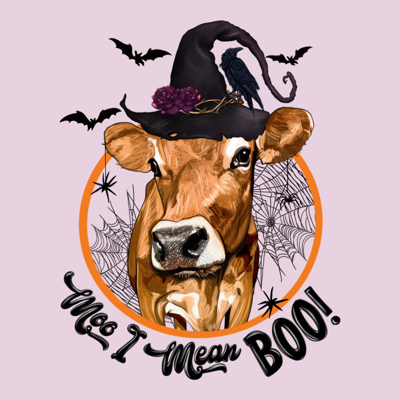 Halloween Cow Moo I Mean Boo Ladies Tee by texasbilliewilder | Teevron