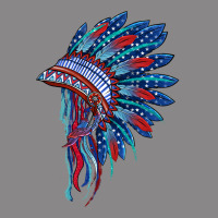 Indian Headdress With American Flag Vintage Tee | Teevron