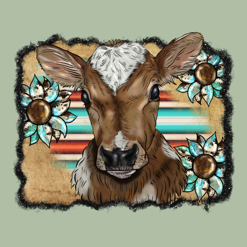 Western Wreath Baby Calf Urban Heavy Tee by BarkalooDesign | Teevron