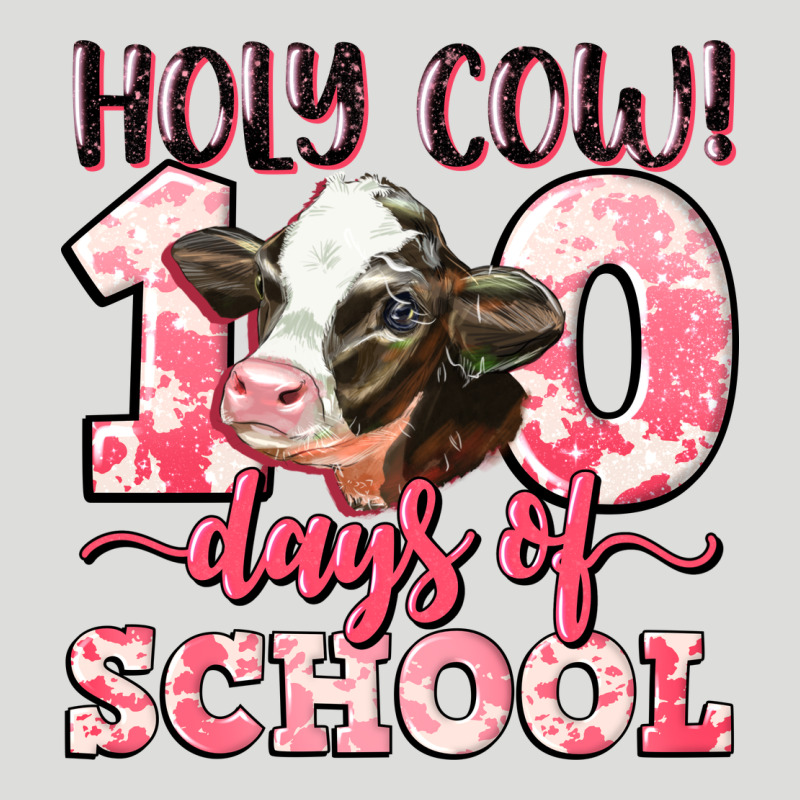 Holy Cow 100 Days Of School Zipper Hoodie by LillyAllenDesigns | Teevron