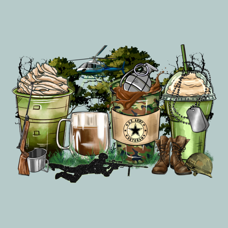 Veteran Coffee Cups Heavy Core Tee by Zillion Design Studio | Teevron