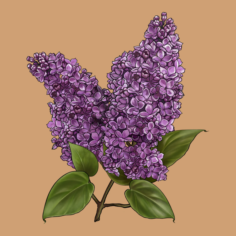 Purple Lilac Flower Illustrations Vintage Tee by LillyAllenDesigns | Teevron