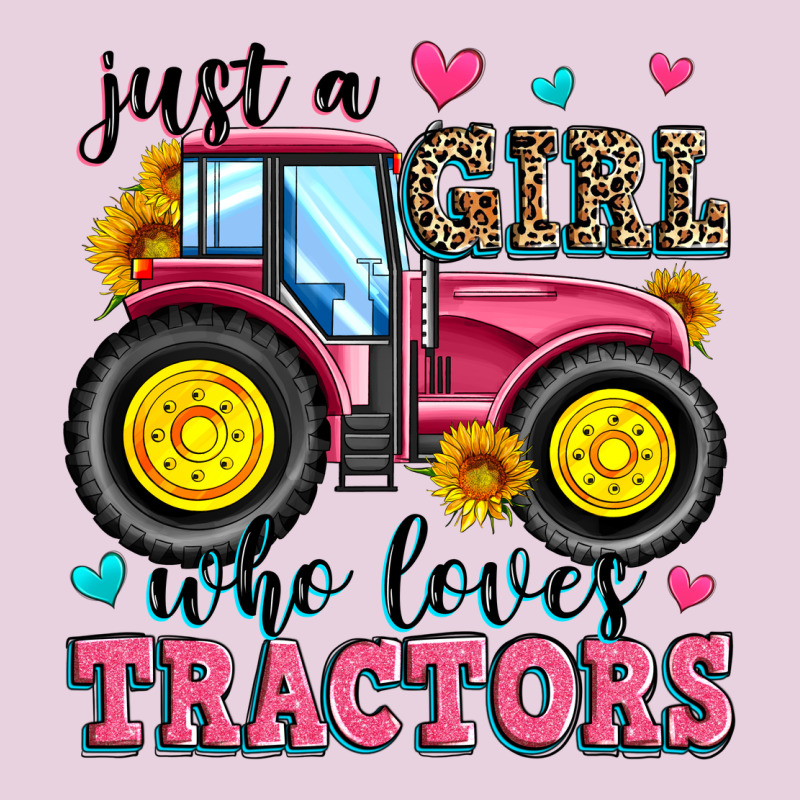 Just A Girl Who Loves Tractors Ladies Tee by Zillion Design Studio | Teevron