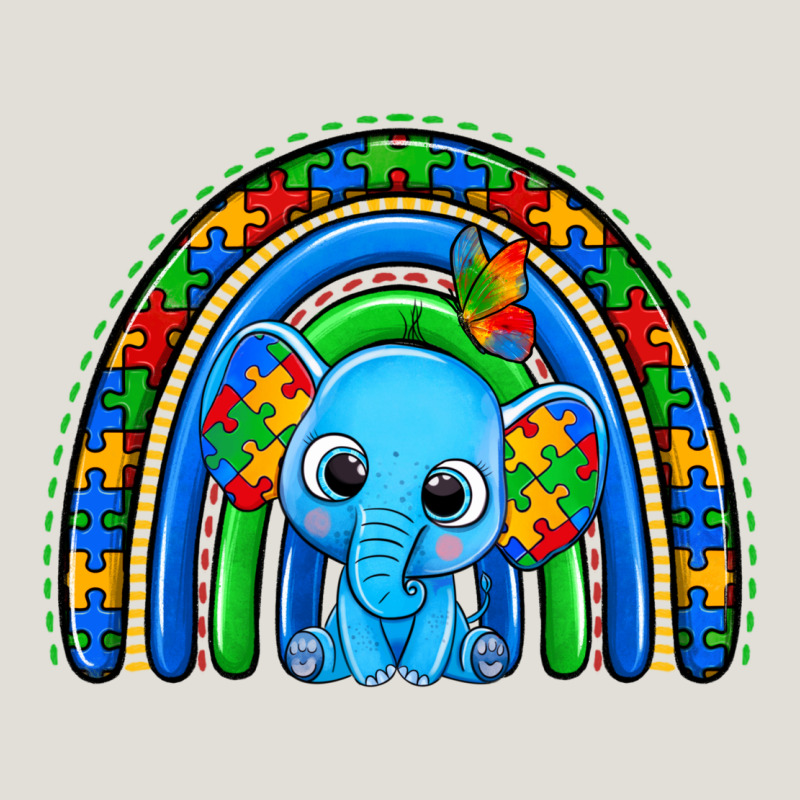Autism Elephant Rainbow Heavy Core Tee by Zillion Design Studio | Teevron