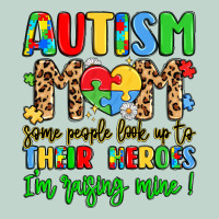 Autism Mom Some People Look Up To Their Heroes Zipper Hoodie | Teevron