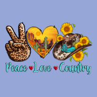 Peace Love Country Cowhide Cowboy Hat Classic Tee | Teevron