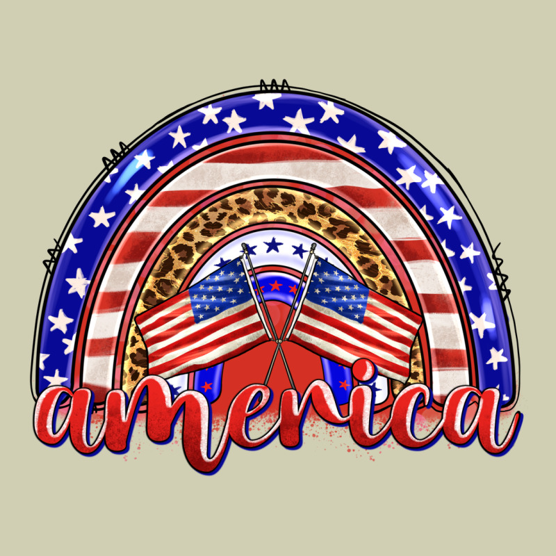 America Rainbow Heavy Core Tee by BarkalooDesign | Teevron