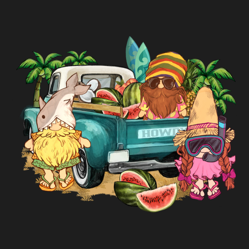 Summer Gnomies Truck Heavyweight Hoodie by NancyCooperArtShop | Teevron