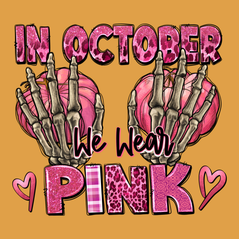 In October We Wear Pink Skeleton Premium Hoodie by texasbilliewilder | Teevron
