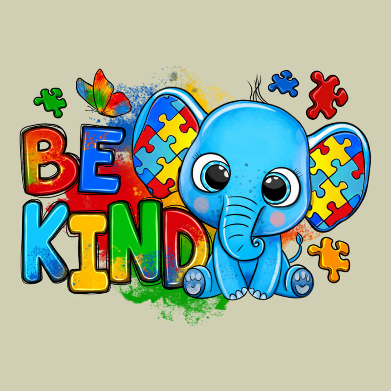 Be Kind Autism Elephant Heavy Core Tee by Zillion Design Studio | Teevron