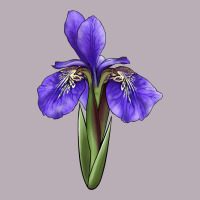 Iris Flower Illustrations Vintage Tee | Teevron