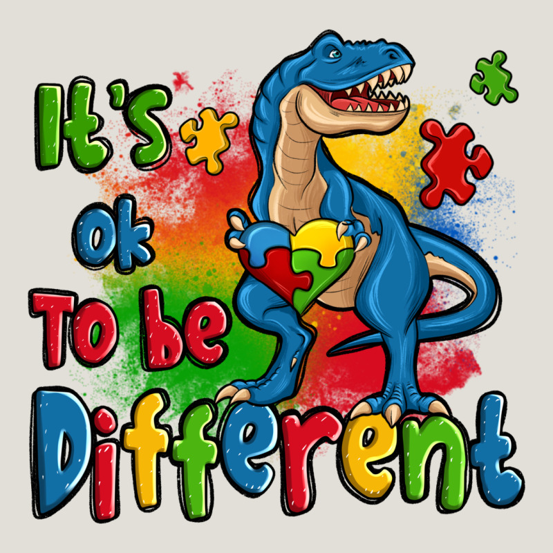 It's Ok To Be Different Autism Trex Heavy Core Tee by Zillion Design Studio | Teevron