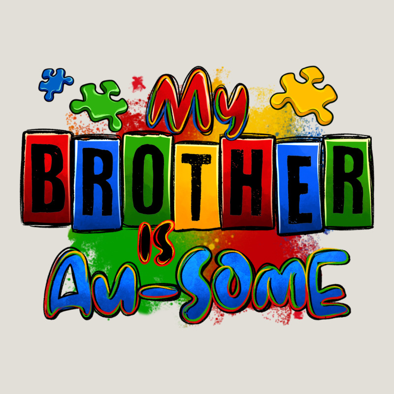 My Brother Is Ausome Autism Heavy Core Tee by Zillion Design Studio | Teevron