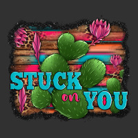 Stuck On You Heart Cactus Serape Leopard Background Urban Heavy Tee | Teevron