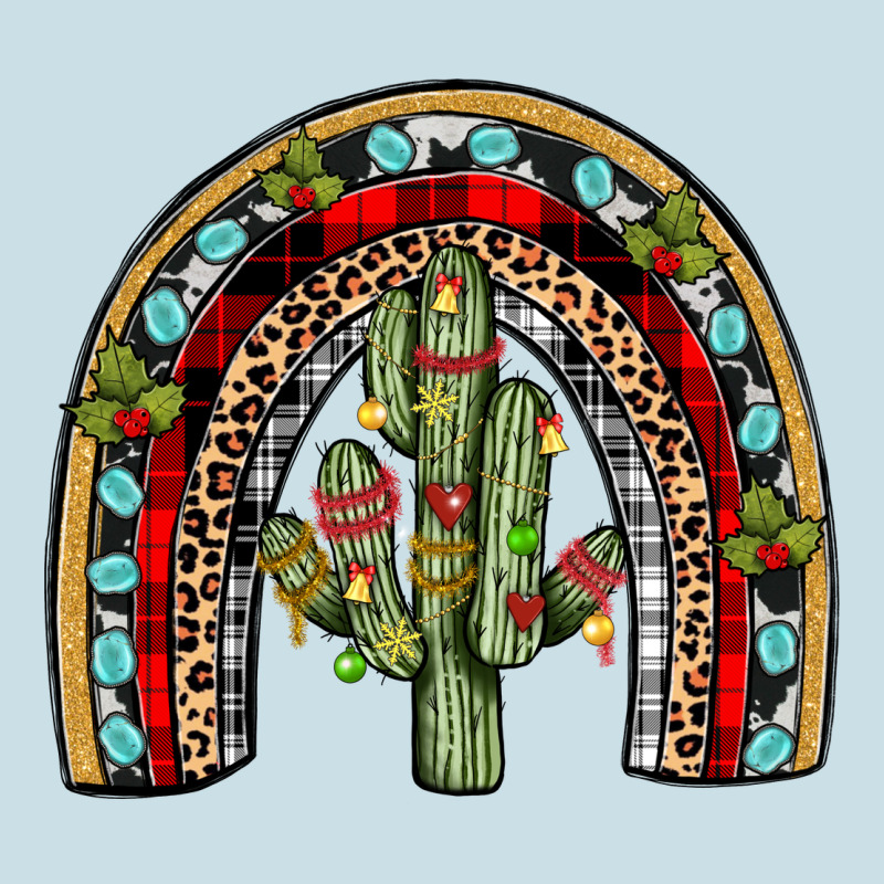 Christmas Cactus Rainbow Ladies Tee by JahusDesignShop | Teevron