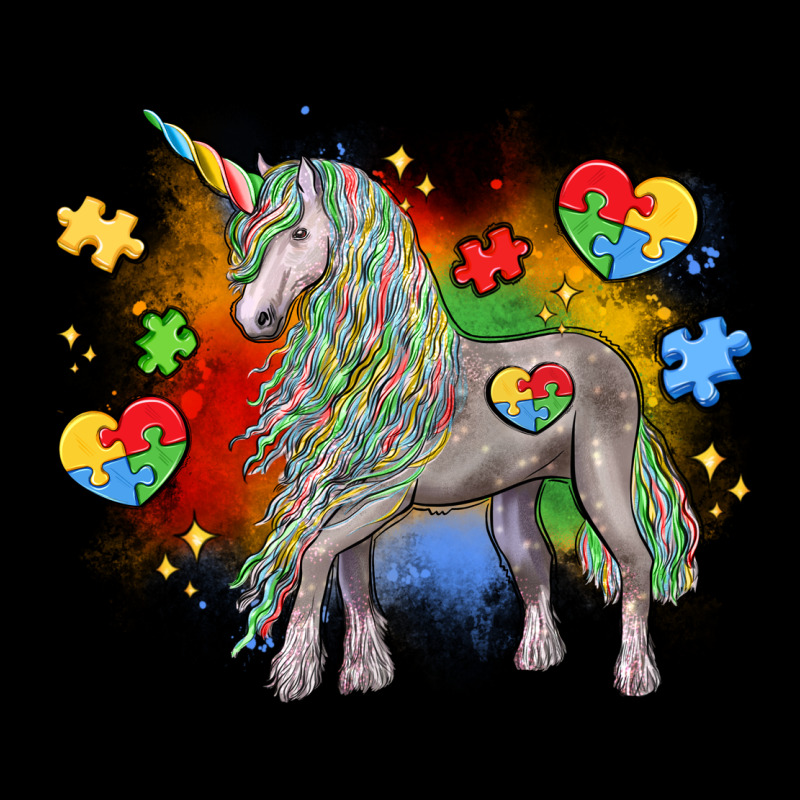 Autism Unicorn Zipper Hoodie by LillyAllenDesigns | Teevron