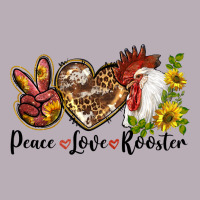 Peace Love Rooster With Sunflowers Vintage Tee | Teevron