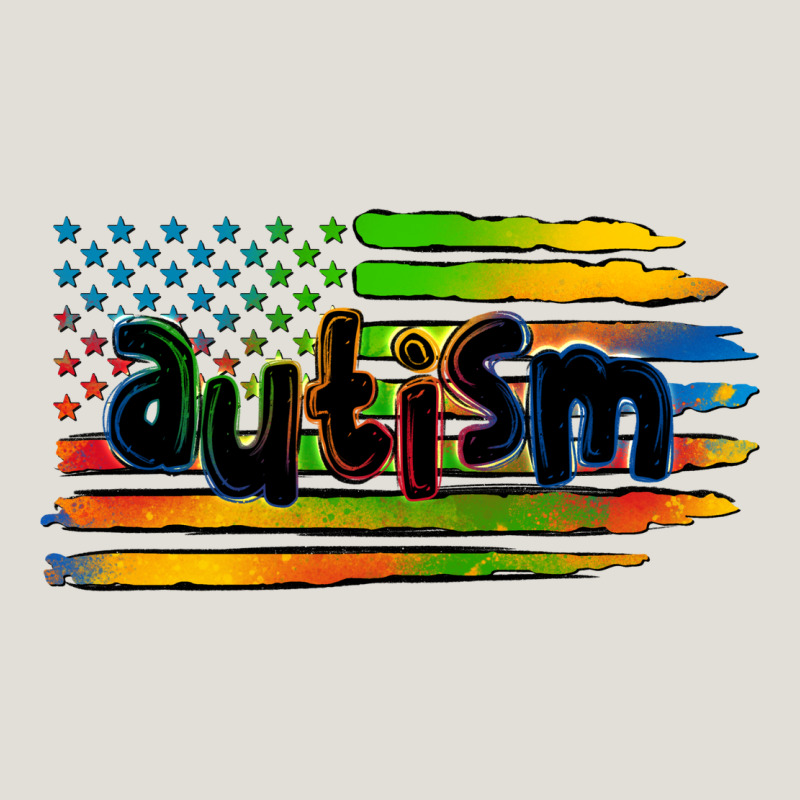 Autism American Flag Heavy Core Tee by Zillion Design Studio | Teevron