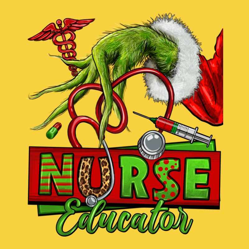 Grinch Hand Nurse Educator Premium Sweatshirt by NancyCooperArtShop | Teevron