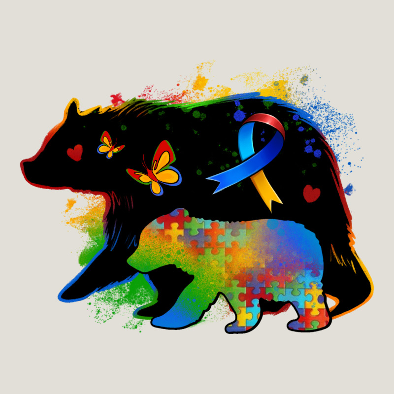 Autism Mama Bear Heavy Core Tee by Zillion Design Studio | Teevron