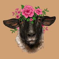 Suffolk Ewe Sheep With Floral Headdress Vintage Tee | Teevron