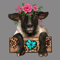 Suffolk Ewe Peeking With Floral Headdress Vintage Tee | Teevron
