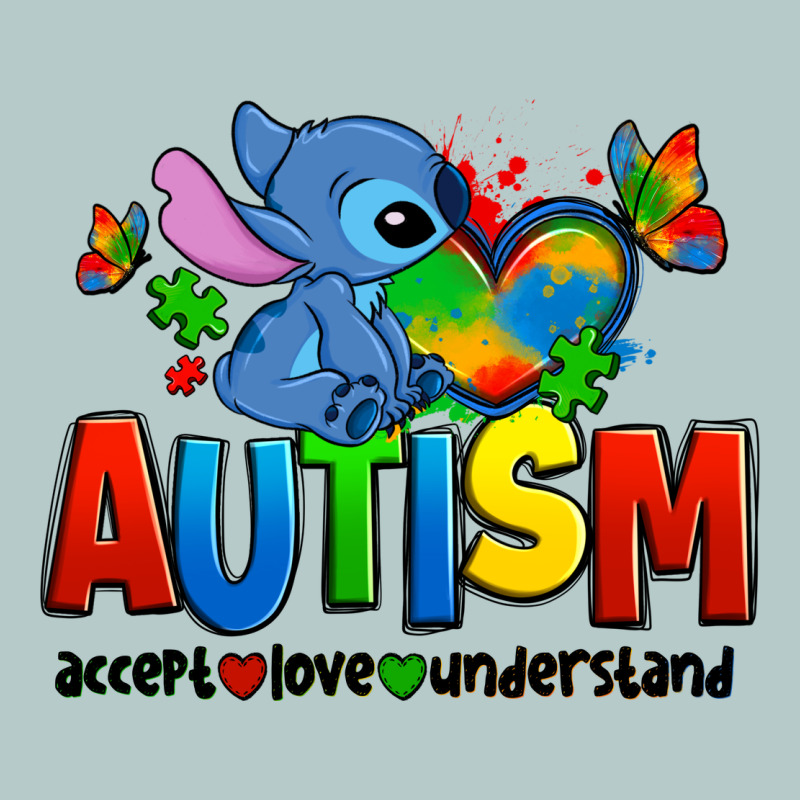 Autism Stitch Accept Love Understand Heavy Core Tee by Zillion Design Studio | Teevron