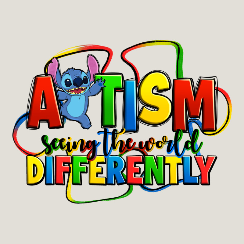 Autism Stitch Seeing The World Differently Heavy Core Tee by Zillion Design Studio | Teevron