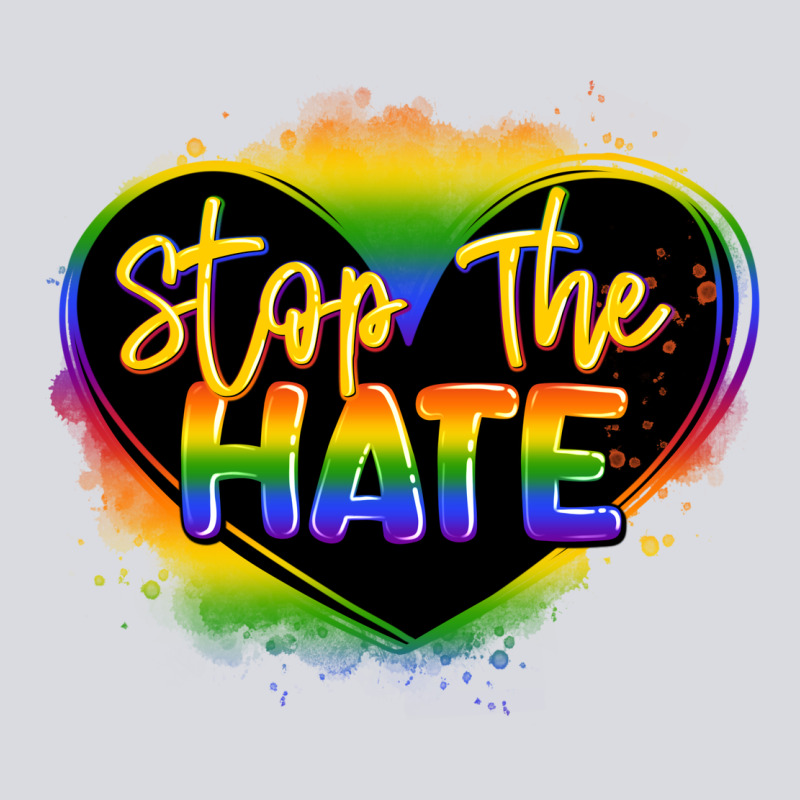 Stop The Hate Pride Lgbtq Heart Zipper Hoodie by LillyAllenDesigns | Teevron