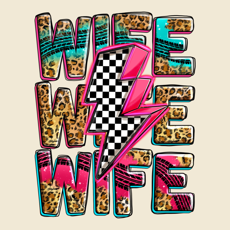 Race Wife Wife Wife Lightningbolt Ladies Tee by Zillion Design Studio | Teevron