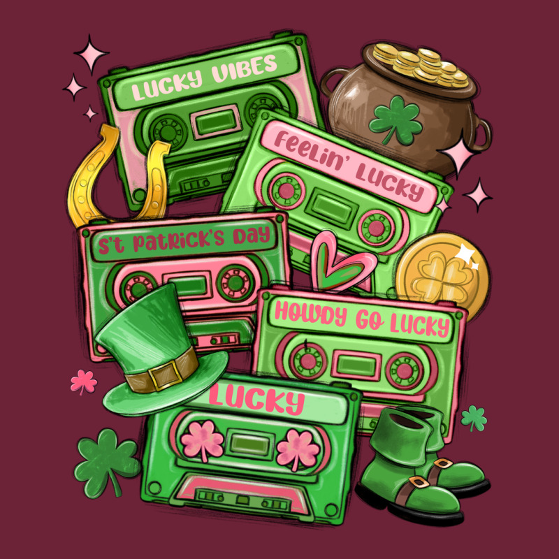 St Patrick's Day Cassette Tapes Long Sleeve Tee by MaliasSmallBusiness | Teevron