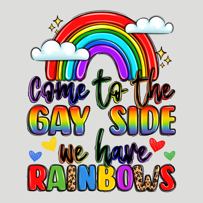 Come To The Gay Side We Have Rainbows Zipper Hoodie by LillyAllenDesigns | Teevron