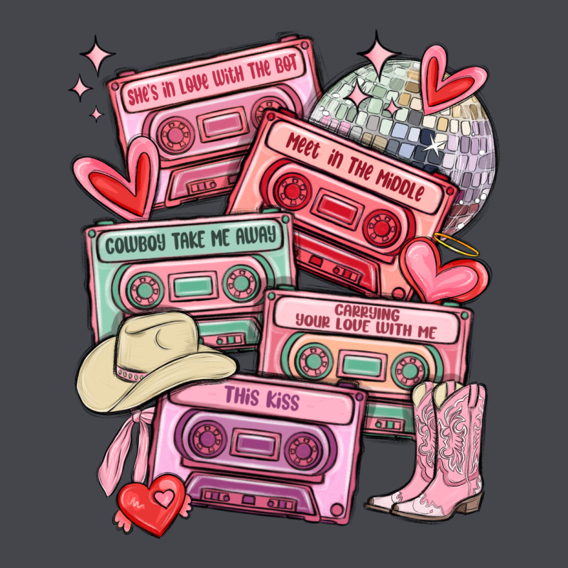 Valentines Day Cassette Tapes Long Sleeve Tee by MaliasSmallBusiness | Teevron