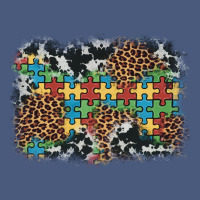 Autism Awareness Leopard Cowhide Background Vintage Hoodie | Teevron