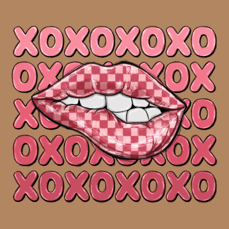 Xoxo Checker Lips Long Sleeve Tee by MaliasSmallBusiness | Teevron