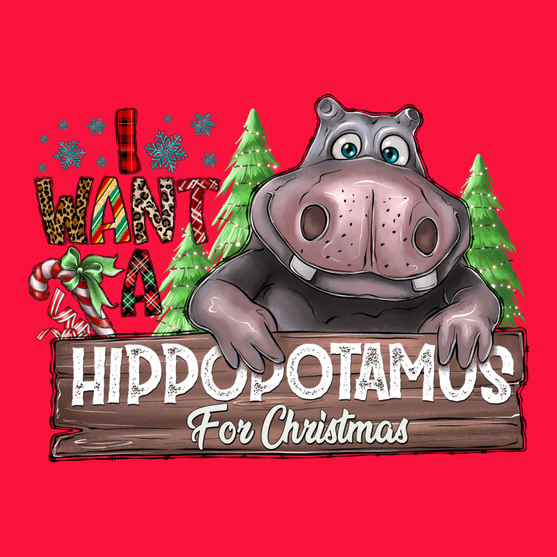 Iwant Hippopota Maps For Christmas Classic Tee by CowhideDigitalArt | Teevron