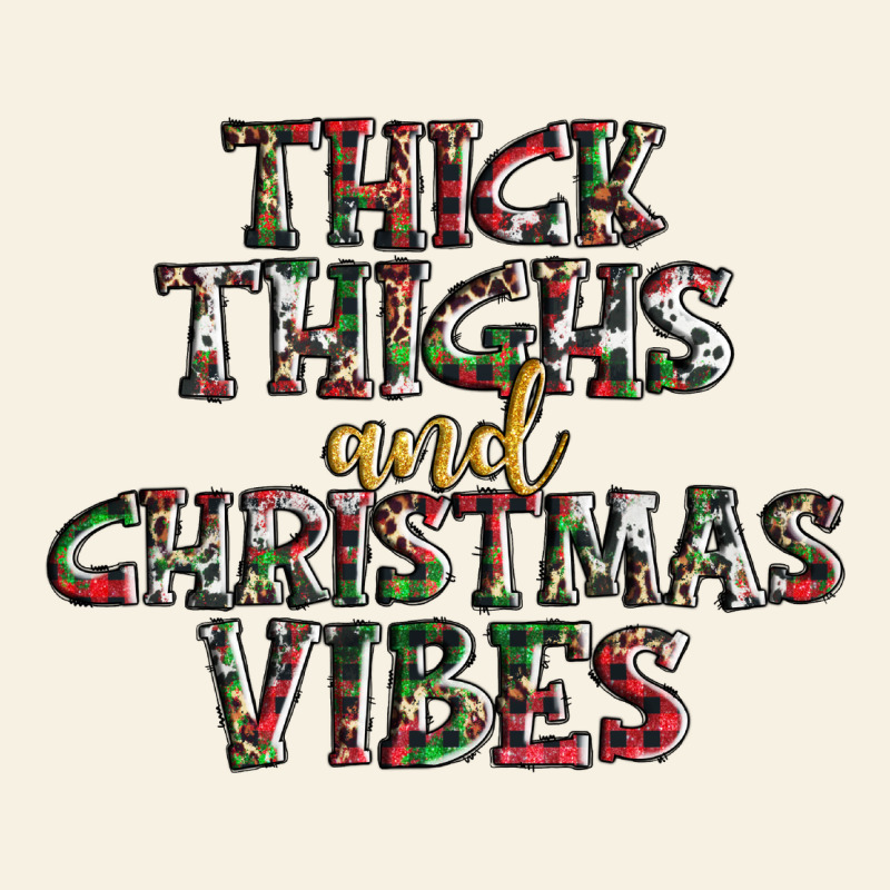 Thick Thighs And Christmas Vibes Vintage Tee by AdoDesignShop | Teevron