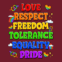 Love Respect Freedom Tolerance Equality Pride Zipper Hoodie | Teevron