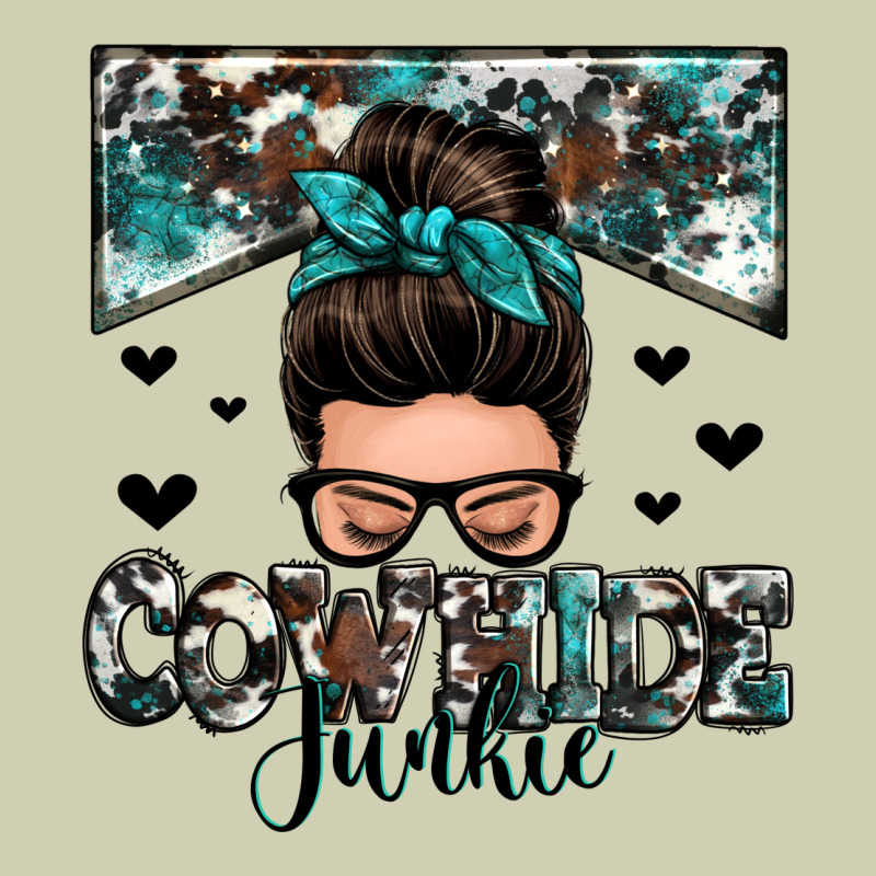 Cowhide Junkie Messy Bun Heavy Core Tee by Zillion Design Studio | Teevron