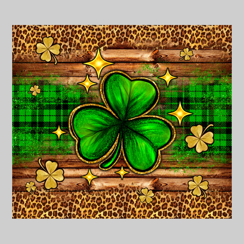 St. Patrick's Day Shamrock Leopard Premium Tee by Neo Western | Teevron