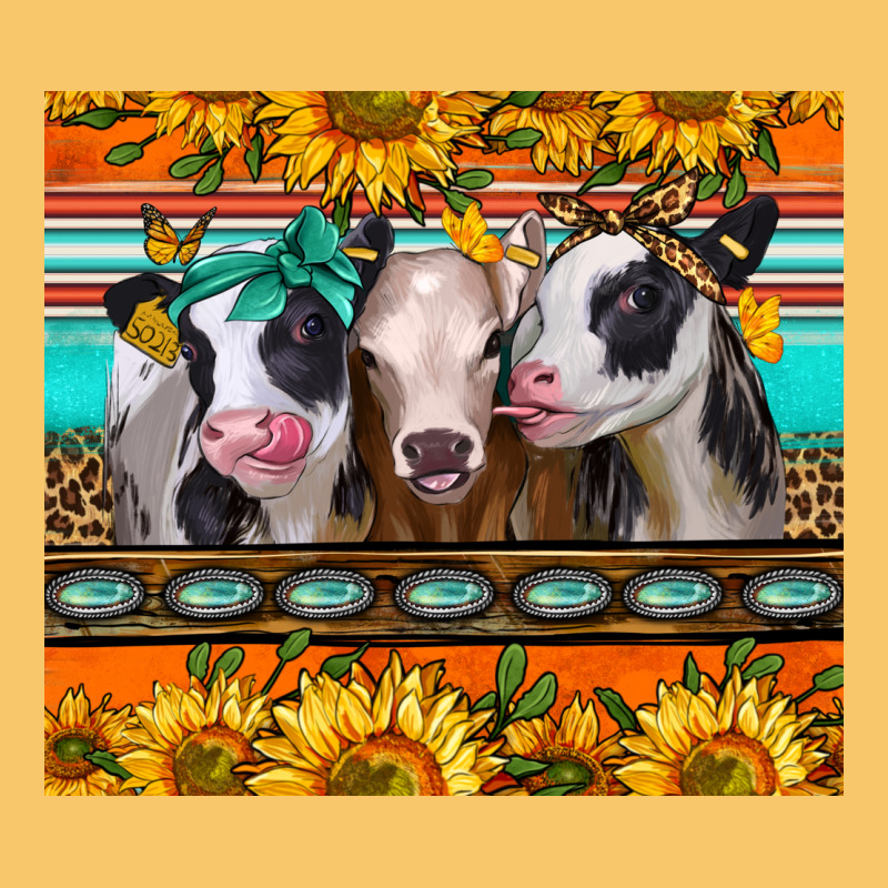 Heifers And Sunflowers Vintage Hoodie by Jasminsmagicworld | Teevron