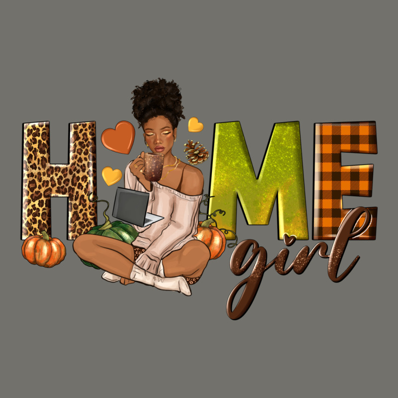 Home Girl Fall Afro Girl Premium Hoodie by NancyCooperArtShop | Teevron