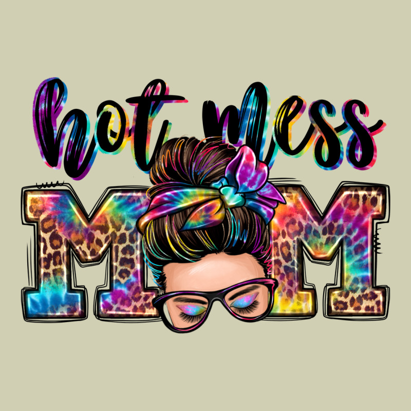 Hot Mess Mom Messy Bun Heavy Core Tee by Zillion Design Studio | Teevron