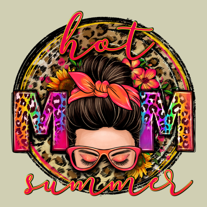 Hot Mom Summer Messy Bun Heavy Core Tee by Zillion Design Studio | Teevron